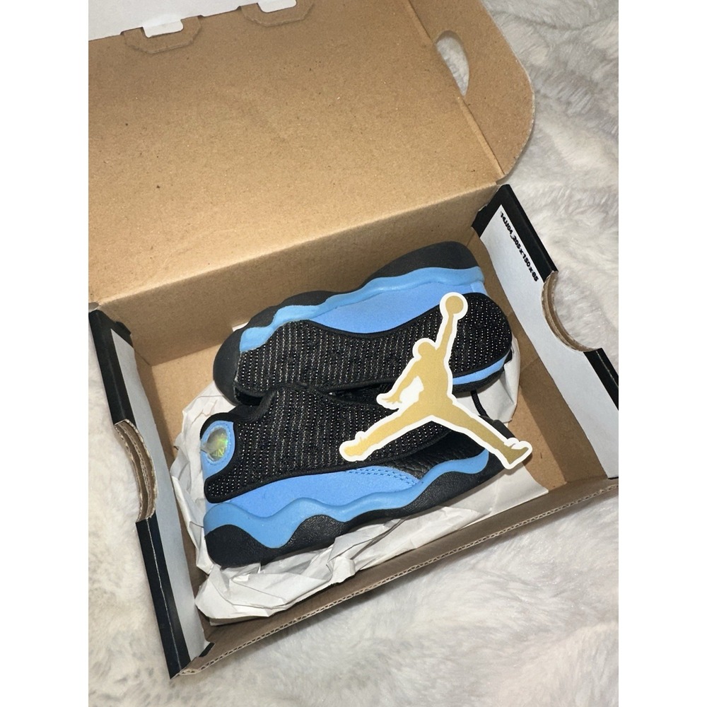 VNDS Nike Air Jordan Retro XIII 13 Black Blue Kids Shoes TD youth size 7C W/box